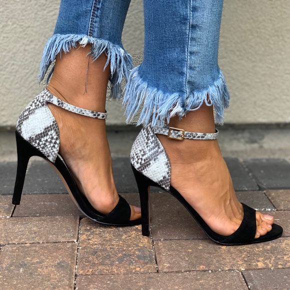 Genuine Calf Hair Leopard Print Heel Sandal - Picture 8 of 8